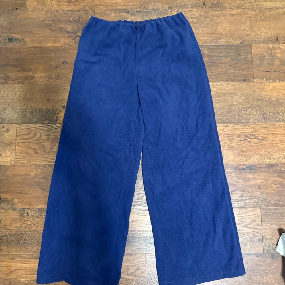 Blue Wide-Leg Pants
